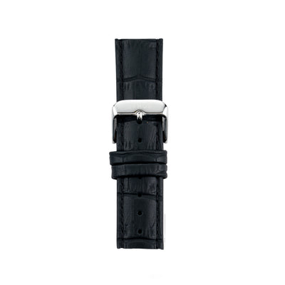 TVRUS 20mm black leather Strap